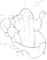 A coloring page of matthew