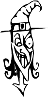 A coloring page of halloween