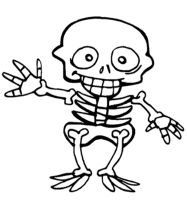A coloring page of halloween