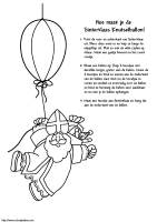 A coloring page of sinterklaas