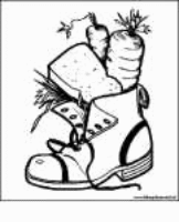 A coloring page of sinterklaas