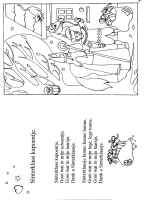 A coloring page of sinterklaas