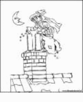 A coloring page of sinterklaas