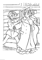 A coloring page of anastasia