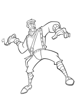 A coloring page of atlantis