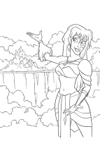 A coloring page of atlantis