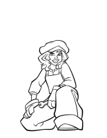 A coloring page of atlantis