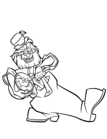 A coloring page of atlantis
