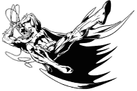 A coloring page of batman