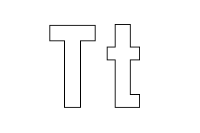 A coloring page of alphabet