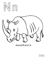 A coloring page of alphabet