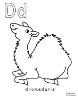 A coloring page of alphabet