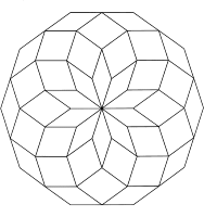 A coloring page of mandala