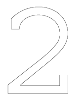 A coloring page of numbers