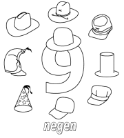 A coloring page of numbers