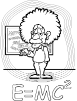 A coloring page of school