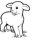 A coloring page of spring