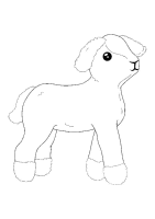 A coloring page of spring