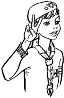 A coloring page of ceremony