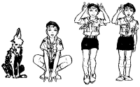 A coloring page of ceremony