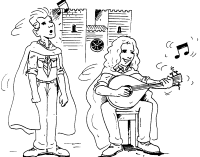 A coloring page of expression