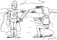 A coloring page of expression