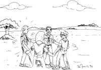 A coloring page of expression