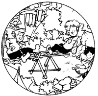 A coloring page of pioneering
