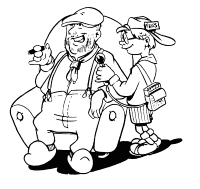 A coloring page of reporting