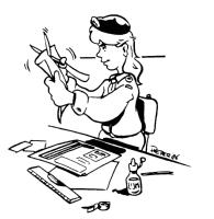 A coloring page of reporting