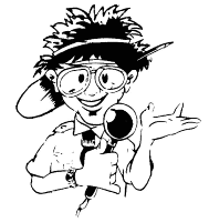 A coloring page of reporting