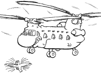 A coloring page of airplane